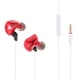 thumbnail image 4 of Auriculares Deportivos Intrauditivos Auriculares Con Cable De 3,5 Mm Auriculares Estéreo Bajos Con Micrófono Rojo, 4 of 5