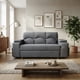 thumbnail image 1 of Sofa Cama funcional 2 PZ Lino +2 POUF Gris Oscuro, 1 of 7