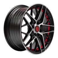 Pw Motor Sport - Set 4 Llantas 15X7 4X100/4X114 Et35 Hurracan Mbm-Uc-Red