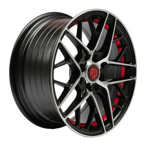 Pw Motor Sport - Set 4 Llantas 15X7 4X100/4X114 Et35 Hurracan Mbm-Uc-Red