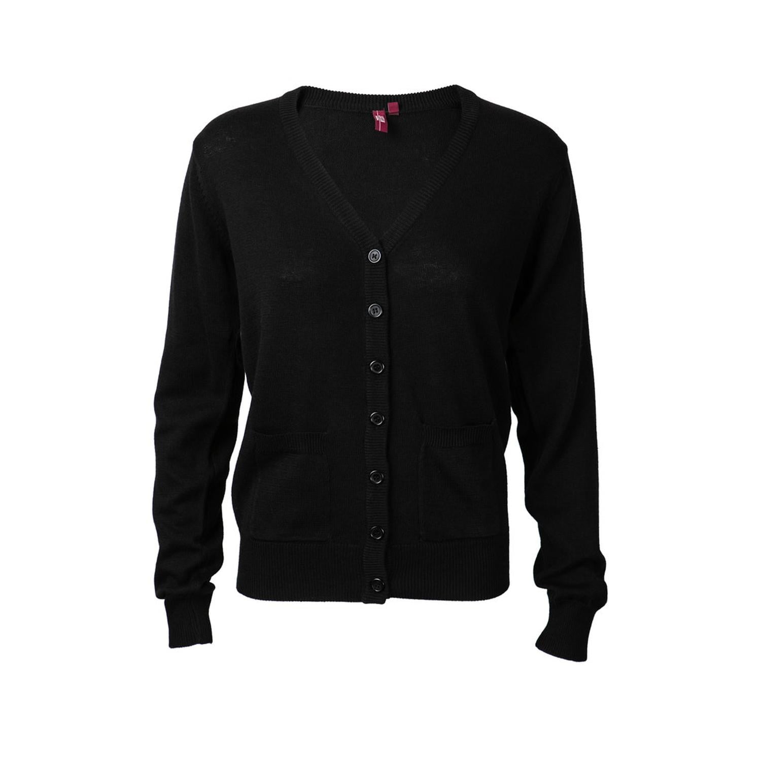 Jayson - Cardigan Manga Larga Mujer Negro L