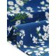 thumbnail image 5 of INSPIRE CHIC Camisa de Mujer con Botones Estampado Floral de Manga Larga Cuello en Punta Top de Oficina S Azul Oscuro, 5 of 6