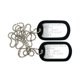 thumbnail image 1 of Placa de identificación Yippo Accessories 2,5 cm x 5 cm de acero inoxidable, 1 of 2