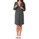 thumbnail image 1 of INSPIRE CHIC Camisón de Maternidad para Mujeres con Mangas Largas y Almohadillas Integradas para Lactancia, Talla L Gris, 1 of 6
