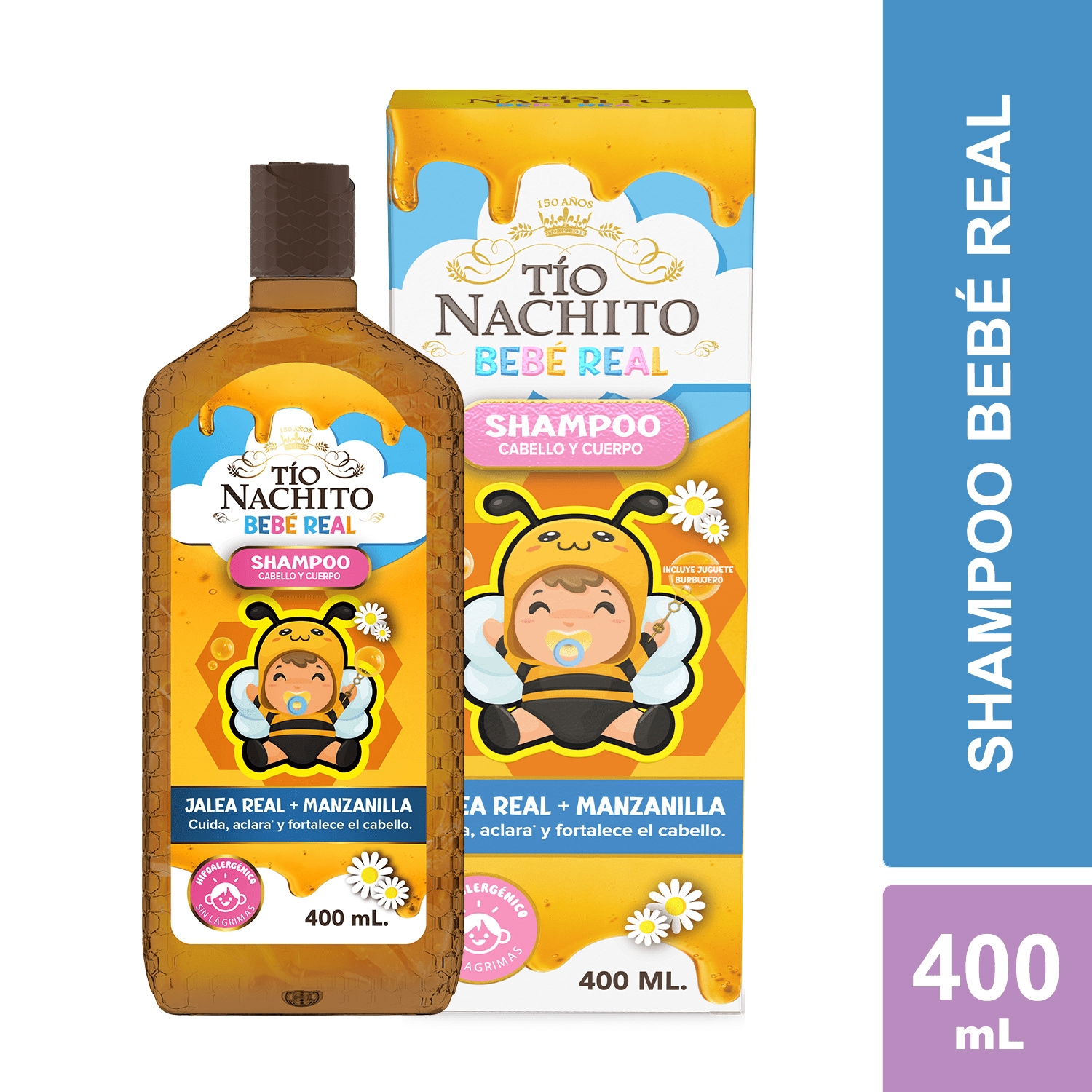 Tío Nacho - Tío Nachito Shampoo Para Niños 2 En 1 Cabello Y Cuerpo 400ml