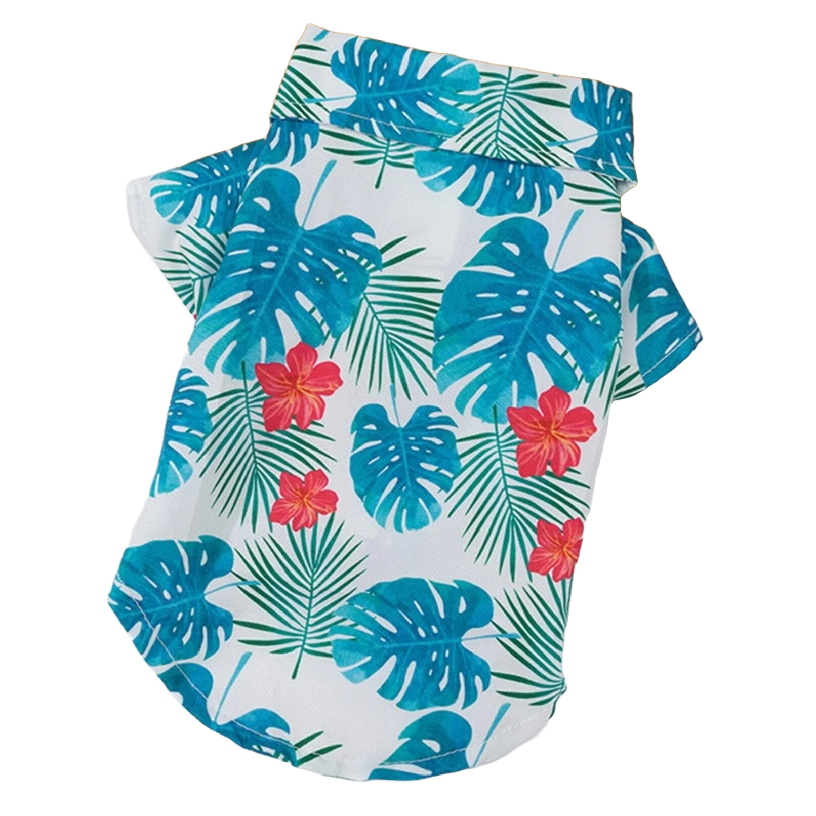 Winpet - Ropa Para Perros Pequeños Y Gatos Guayabera Palm Sky S A Xl