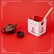 thumbnail image 3 of Caja para mazo Venssu estilo comida china, cuero PU, 100 cartas, 3 of 7