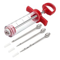 Genérica - Jeringa Para Carnes Con 3 Agujas De Acero,Inyector De Carne