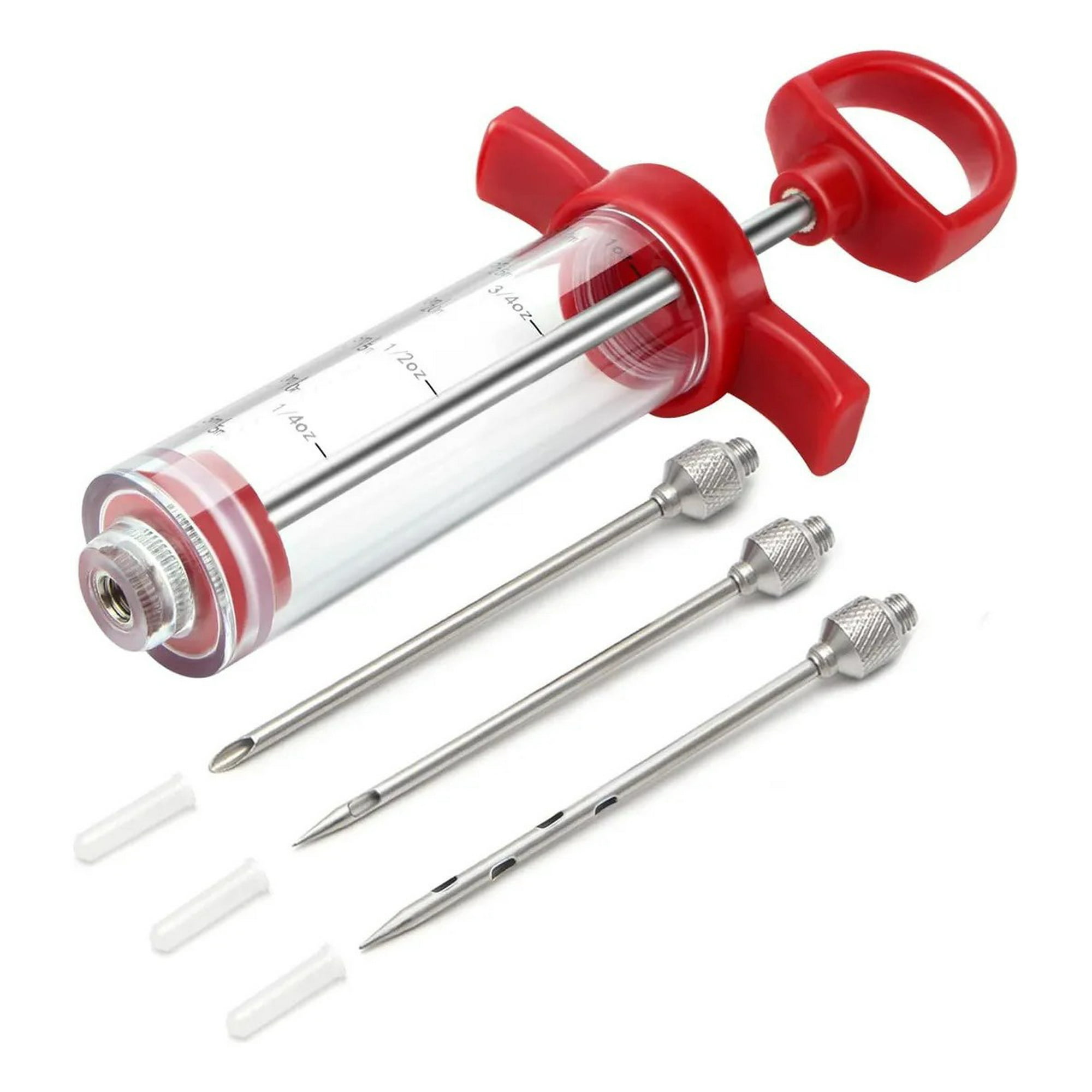 Genérica - Jeringa Para Carnes Con 3 Agujas De Acero,inyector De Carne