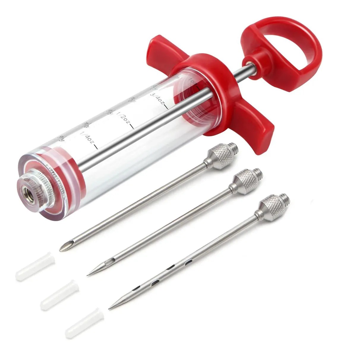 Genérica - Jeringa Para Carnes Con 3 Agujas De Acero,Inyector De Carne