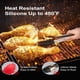thumbnail image 5 of Juego de 2 pinzas de cocina de 9" y 12": pinzas antiadherentes de silicona y acero inoxidable, sin BPA, resistentes al calor (248 °C), agarre antideslizante y pinzas metálicas con bloqueo para alimen, 5 of 7
