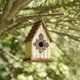 thumbnail image 2 of Colgante Bird House Glitzhome de madera para interiores y exteriores, 23 cm, 2 of 8