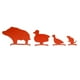 thumbnail image 3 of Objetivo De Acero Al Carbono, Objetivo De Silueta Animal De 4 Piezas Para Patio, 3 of 3