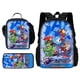 thumbnail image 1 of Cartoon Man M-Marvels Iron 3 pcs set Child School Backpack with Lunch Bags ,Pencil Bags School Bags for Boys Girls Best Gift, 1 of 3
