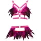 thumbnail image 1 of Sultry Feather Body Harness Belt - Hollow Out Cage Bra & Waist Bondage Harness Strap for Women - Sexy Lingerie & Underwear Accessories, 1 of 5