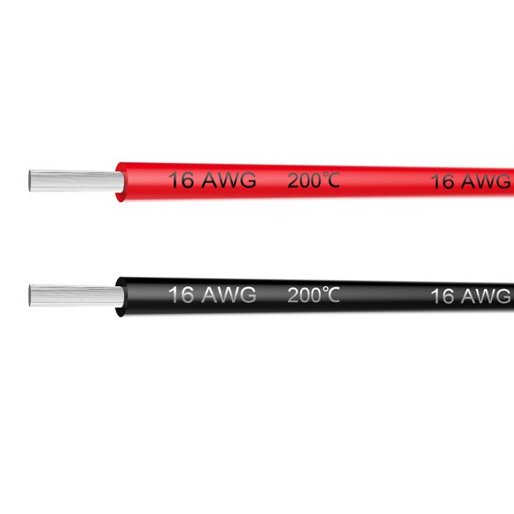 Cable eléctrico Haerkn 16 AWG, 16 gauge, silicona, 6 m