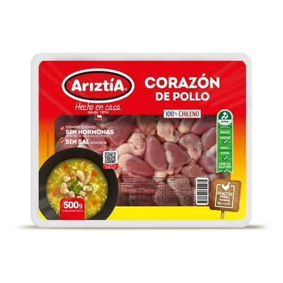 Corazón De Pollo 500 G Ariztia