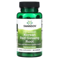 Swanson Raíz De Ginseng Rojo Coreano, 400 Mg 90 Cápsulas