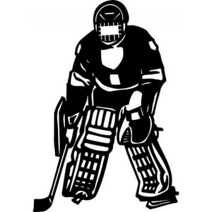 Rienda Libre Graphics - Decomural Goalkeeper Ice Hockey Sports Ws-17629