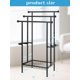 thumbnail image 3 of Portatoallas Haturi de 3 niveles 99 cm negro de metal con cesta, 3 of 8
