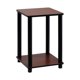 thumbnail image 1 of Mesa auxiliar Furinno Turn-N-Tube, color cereza oscuro/negro, paquete de 1, 1 of 3