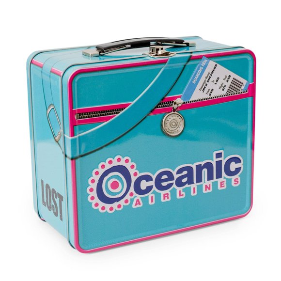 Lonchera Toynk LOST Oceanic Airlines, lata metálica