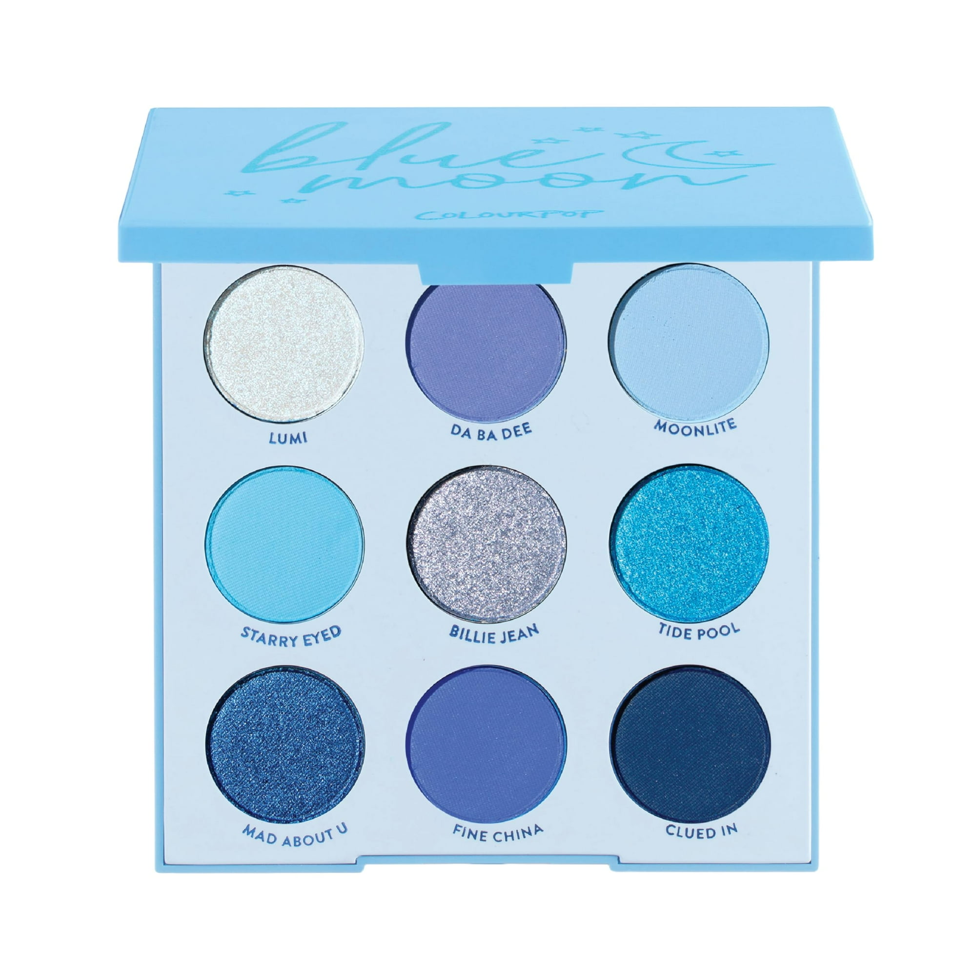 Paleta De Sombras De Ojos Colourpop Blue Moon Con 9 Tonos
