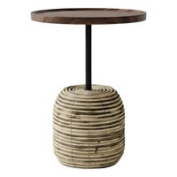 Genérico - Mesa Auxiliar Decorativa Centro Moderna Hogar Redonda Jhn