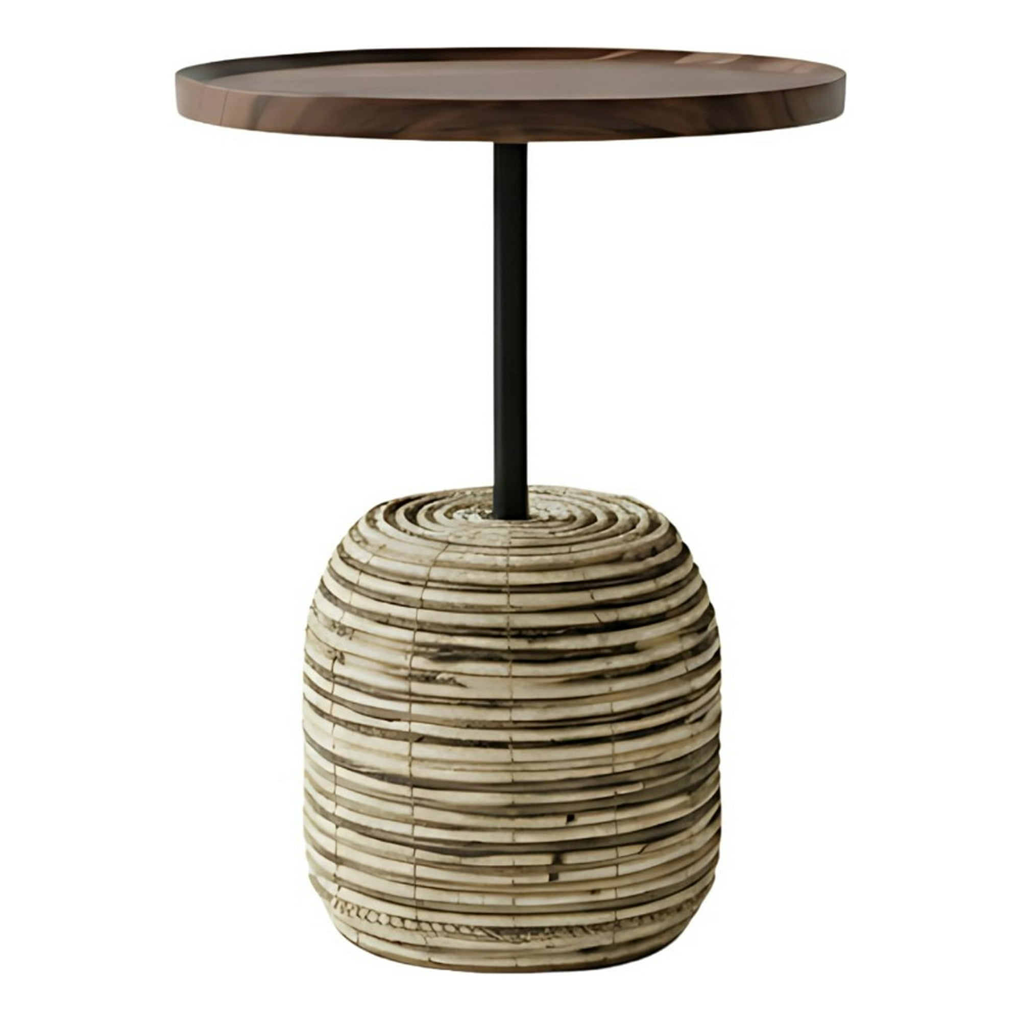 Genérico - Mesa Auxiliar Decorativa Centro Moderna Hogar Redonda Jhn