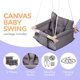 thumbnail image 3 of Silla colgante Baby Swing Cateam de lona y madera, 3 of 8