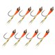 thumbnail image 1 of Se?uelos De Pesca De Invierno Ice Jig Minnow Cebo Artificial Carp Walleye 8pcs Naranja, 1 of 5