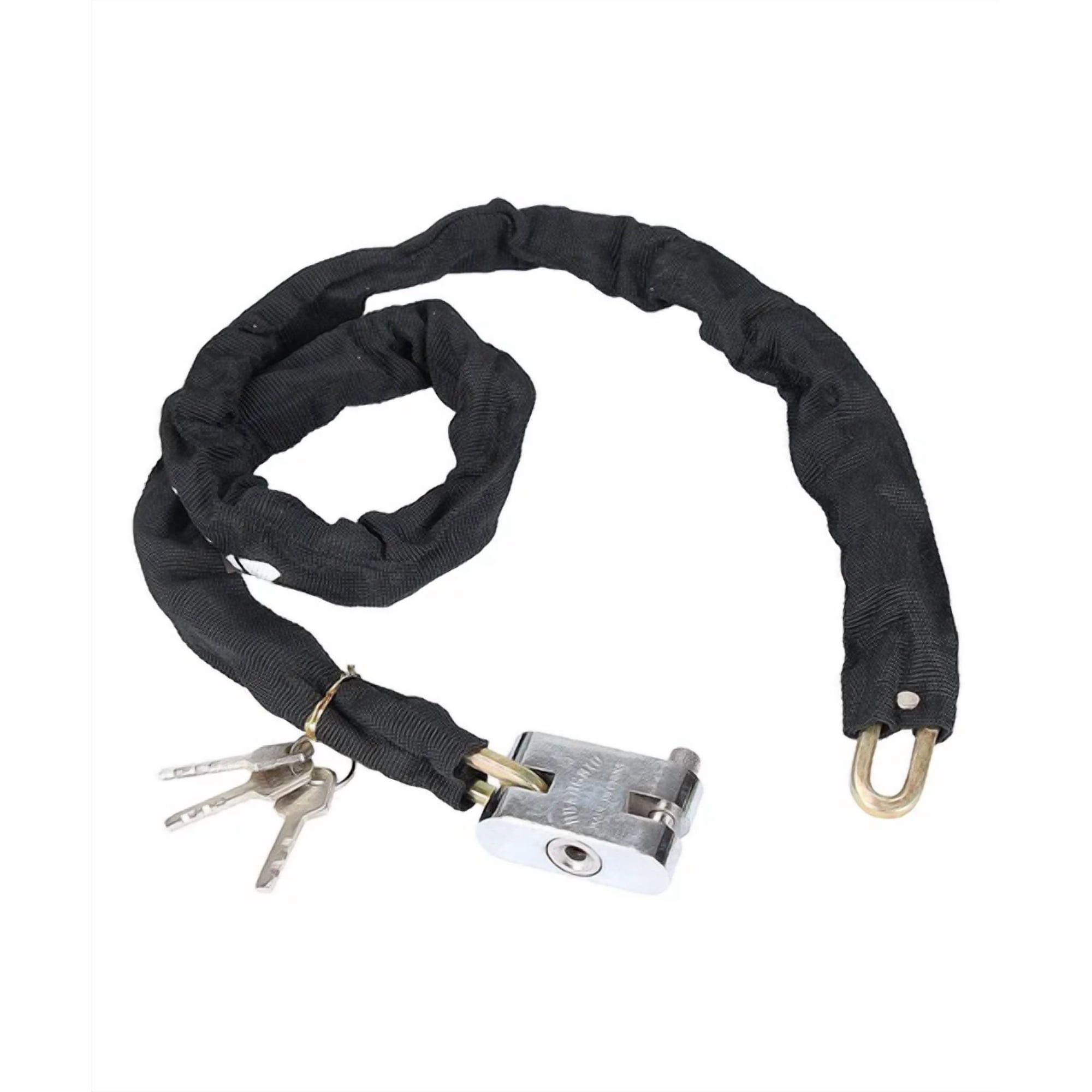 Genérico - Candado Cadena Para Motos Y Bicicleta 120 Cm Negro