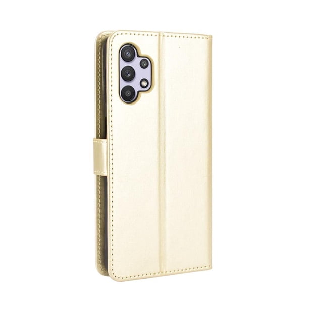 Funda tipo libro para Samsung Galaxy A32 5G, cartera todo‑en‑uno, funda multifuncional con tarjetero y correa de muñeca desmontable