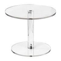 Magideal - Soporte Acrílico Para Pastel, Bandeja Para Servir, Accesorios Para Fotos, Estante Para Frutas, Plato Para Pastelería, Plato De Exhibición Para Dulces, S