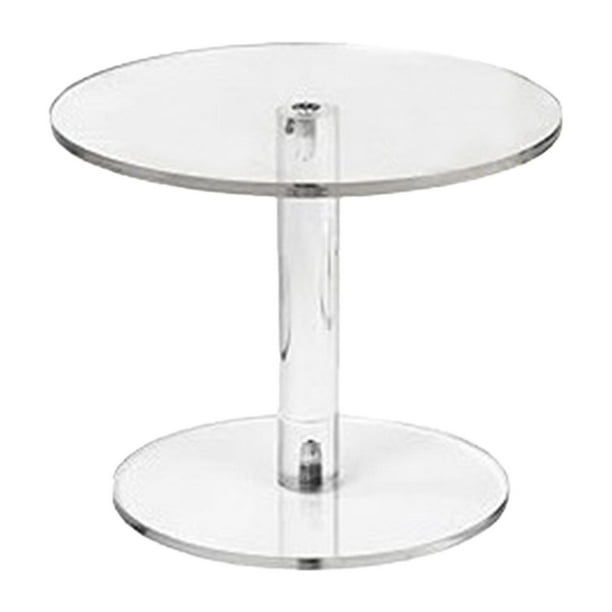 Soporte acrílico para pastel, bandeja para servir, accesorios para fotos, estante para frutas, plato para pastelería, plato de exhibición para dulces, S