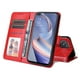 thumbnail image 4 of Funda tipo cartera FOXDOCK para OPPO A53 5G , diseño girasol en relieve, cuero PU, cierre magnético, soporte y tarjetero, 4 of 5