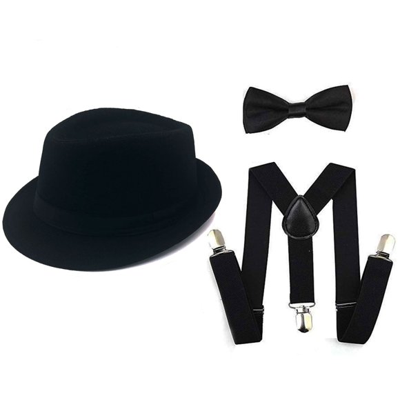 Set de accesorios de vestuario Gatsby Gangster 1920 para hombre