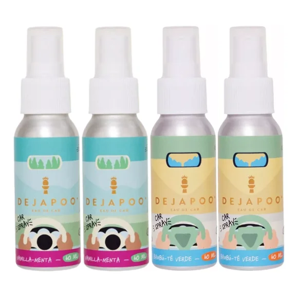 Eau De Car Spray Auto Dejapoo 2 Vainilla-menta 2 Bambu