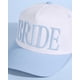 thumbnail image 2 of Trucker Hat xo, Fetti White + Blue Bride, accesorio de despedida de soltera, 2 of 7