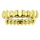 thumbnail image 2 of Parrillas Chapadas En Oro De 18 Quilates Juego De Parrillas De 8 Dientes Accesorios De Vampiro Para Halloween Oro, 2 of 3