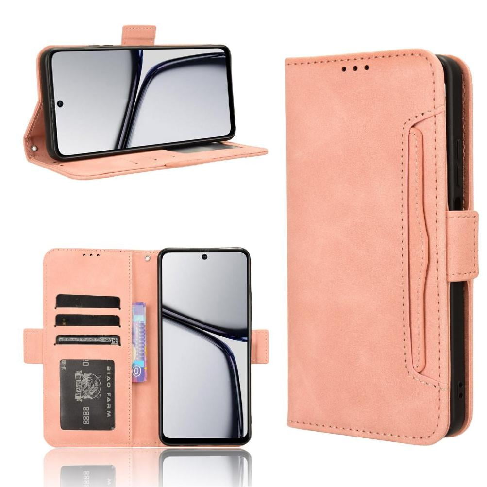 Funda Tipo Billetera FOXDOCK Para Realme C65 4G - Tapa Abatible Con Correa Para Mujer