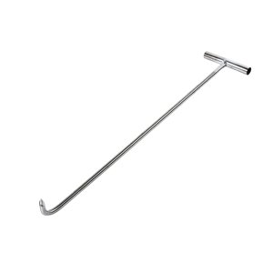 Magideal - Herramienta De Gancho De Alcantarilla, Gancho De Elevación De Puerta, Herramienta De Utilidad De Acero, Herramienta De Elevación Y Tracción Para , 68Cm 10Mm Afilado