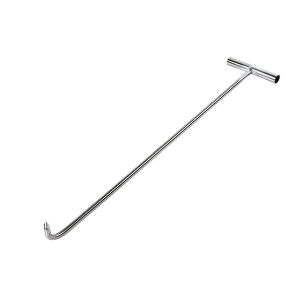Herramienta de gancho de alcantarilla, gancho de elevación de puerta, herramienta de utilidad de acero, herramienta de elevación y tracción para , 68cm 10mm afilado