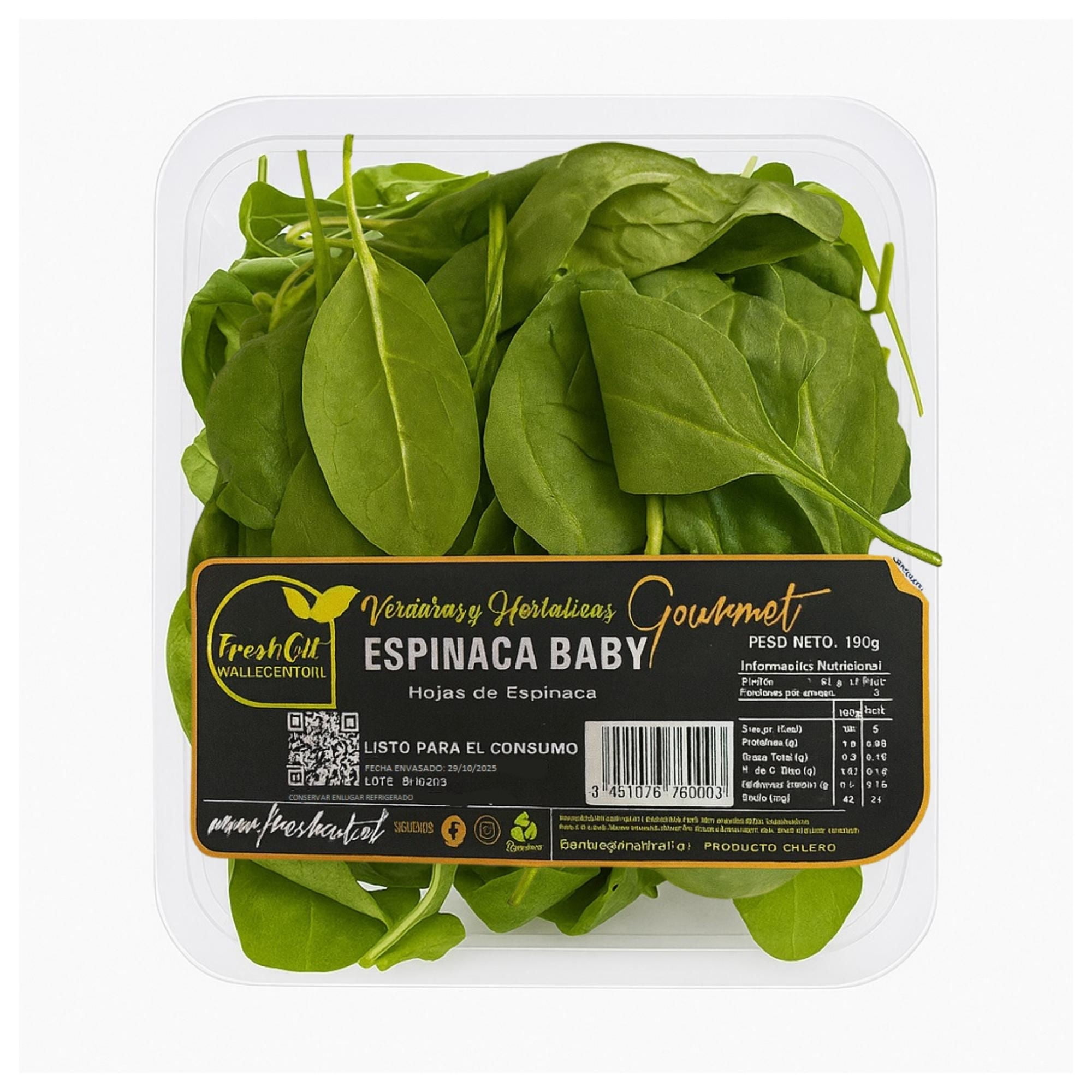 Espinaca Baby Pote 150 g