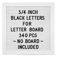 Letras Para Tablero De Letras G Gamit 340 Piezas 0.75"" Negro