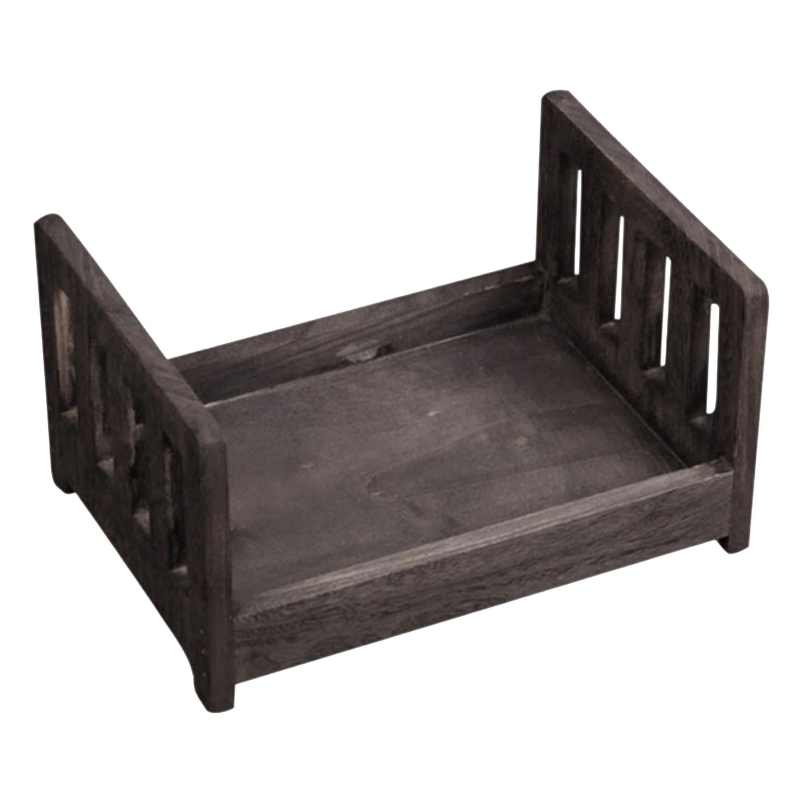 Magideal - Fotografía De Pose Creativa Cama De Madera, Accesorios De Fotografía Mini, Accesorios Únicos Para Fotos De Estudio Photoshoot Telones De Fondo Niños Marrón