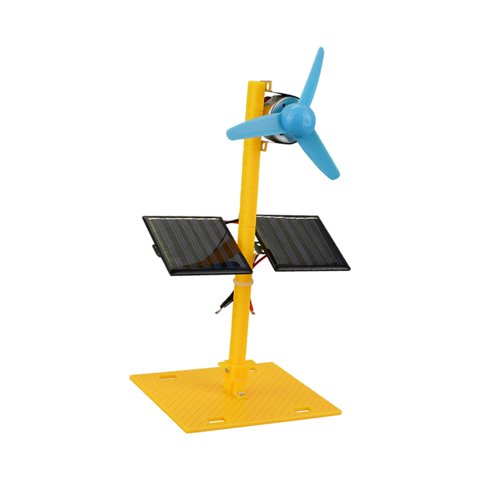 Magideal - Kit De Circuito Físico De Motor De Cc Educativo, Juguete De Inteligencia De Ingeniería Educativa, Kit De Panel De Ventiladores Con Energía Solar Para