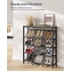 thumbnail image 4 of Estante inclinado para guardar zapatos CHOEZON de 5 niveles, color gris, 4 of 9