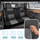 thumbnail image 4 of Juego Completo De Fundas De Asiento Polypro Gris Sobre Negro Ajuste Universal, 4 of 8