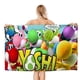 thumbnail image 1 of Yoshi Toalla de playa de secado rápido con diseño temático, regalo para mujeres y niñas, ideal para cumpleaños, fans, amantes de la música, uso en la playa o al aire libre, 78 × 160 cm, 1 of 6